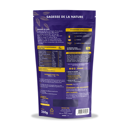 Iswari -- Graines de chia bio (origine UE. Hors UE) - 250 g